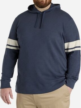 Faherty Big & Tall Sunwashed Striped Hoodie - Size 4X